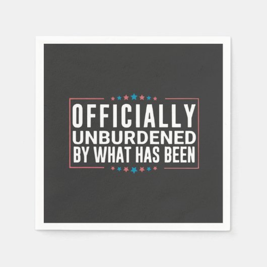 切り株で正式に負担を負わない スタンダードカクテルナプキン (正面)