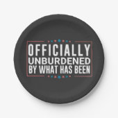 切り株で正式に負担を負わない ペーパープレート (正面)