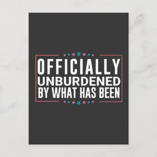 切り株で正式に負担を負わない ポストカード (正面)