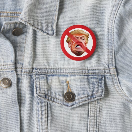 切り株なし – アンチ切り株なし記号対角線 缶バッジ (インサイチュ)