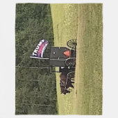 切り株に対して甘い フリースブランケット (正面)