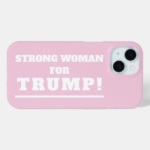 切り株に強い女性 iPhone 15ケース