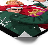 切り株のおもしろい君が聖降誕祭お目出度う ポスター (角)