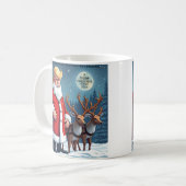 切り株のクリスマスストーリー コーヒーマグカップ (正面左)