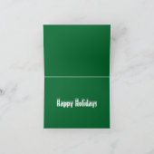 切り株のクリスマス休暇に抵抗する季節 シーズンカード (内部)