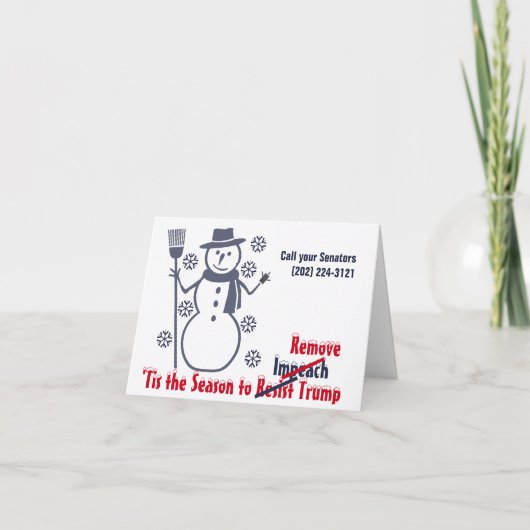 切り株のスノーフレークを弾劾すべき季節 シーズンカード (正面)