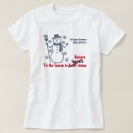 切り株のスノーフレークを弾劾すべき季節 Tシャツ