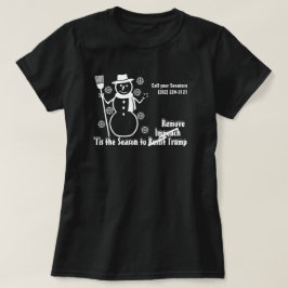 切り株のスノーフレークを弾劾すべき季節 Tシャツ