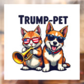 切り株のペットの切り札が再び安全なトランペット ウィンドウサイン (シート2)