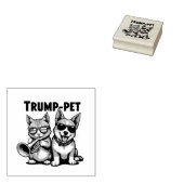 切り株のペットの切り札が再び安全なトランペット ラバースタンプ (押印)