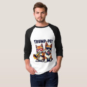 切り株のペットの切り札が再び安全なトランペット Tシャツ (正面フル)