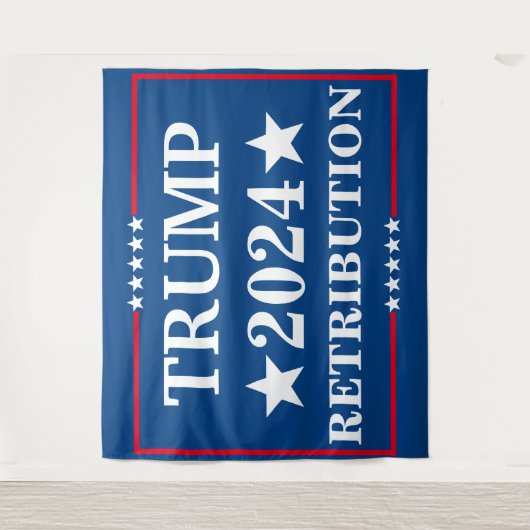 切り株の報復18" x 24"ヤード記号(Hフレーム付) タペストリー (正面)