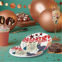 切り株の巨大なパーティーリストお祝いマイルストーンパーティー ペーパープレート