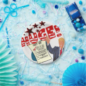 切り株の巨大なパーティーリストお祝いマイルストーンパーティー ペーパープレート (パーティー)