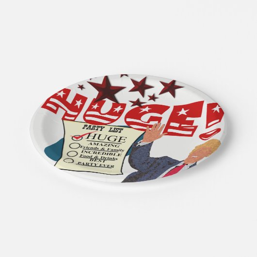 切り株の巨大なパーティーリストお祝いマイルストーンパーティー ペーパープレート (アングル)