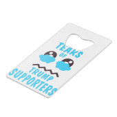 切り株の支持の涙 クレジットカード栓抜き (正面アングル)