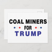 切り株の炭鉱夫 ポストカード (正面/裏面)