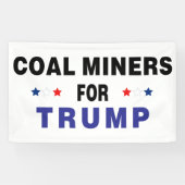 切り株の炭鉱夫 横断幕 (横)