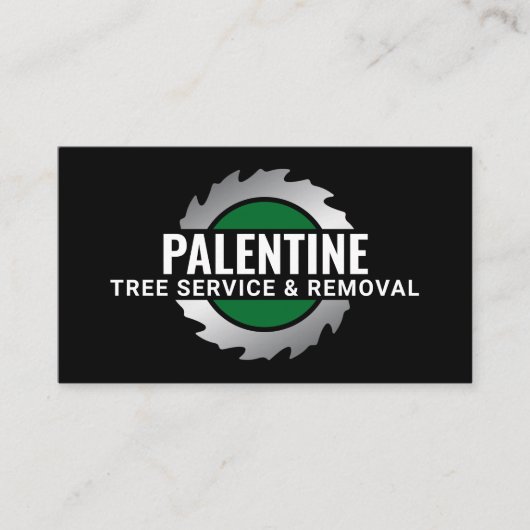 切り株の研削丸鋸 名刺 (正面)