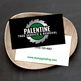 切り株の研削丸鋸 名刺