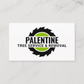 切り株の研削丸鋸 名刺 (正面)