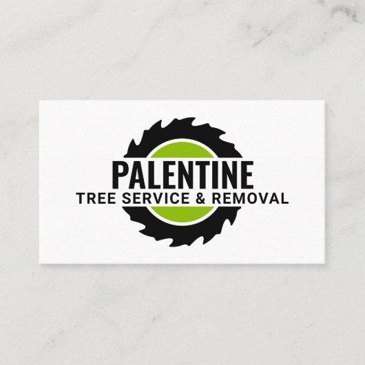 切り株の研削丸鋸 名刺 (正面)