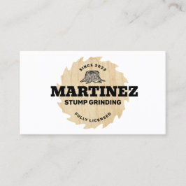 切り株の研削 |ツリーサービスと削除 名刺