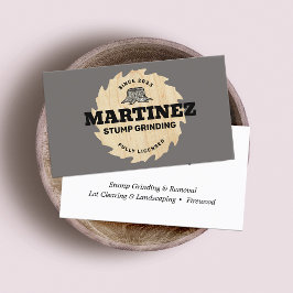 切り株の研削 |ツリーサービスと削除 名刺