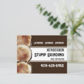 切り株の研削 ポストカード (スタンド正面)