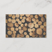 切り株の研磨名刺 名刺 (裏面)