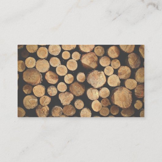 切り株の研磨名刺 名刺 (裏面)