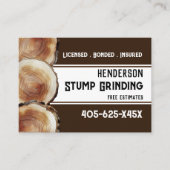 切り株の研磨材 名刺 (正面)