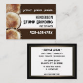 切り株の研磨材 名刺 (正面/裏面)