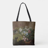 切り株の花の枝 トートバッグ (裏面)