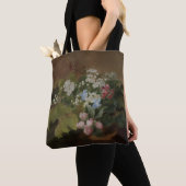 切り株の花の枝 トートバッグ (クローズアップ)