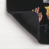 切り株の釣り人おもしろいフィッシャーフックギフト マウスパッド (コーナー)