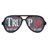 切り株サングラスを探して!トランプ2016 アビエーターサングラス (正面)