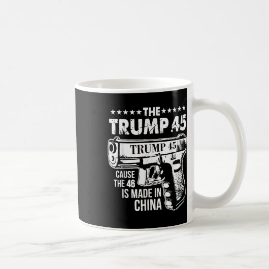 切り株45の原因46は中国で作られる コーヒーマグカップ (右)