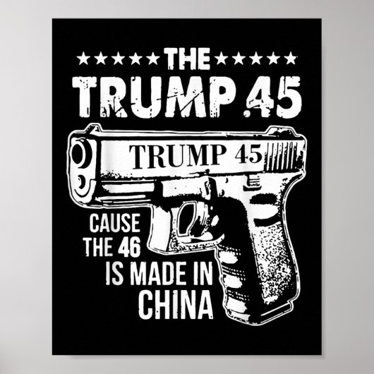 切り株45の原因46は中国で作られる ポスター (正面)