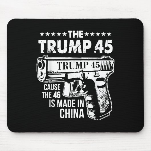 切り株45の原因46は中国で作られる マウスパッド (正面)