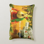 "切り株"メリークリスマスのアクセント枕 アクセントクッション (裏面(縦))