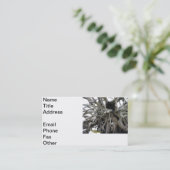 切り株 名刺 (スタンド正面)