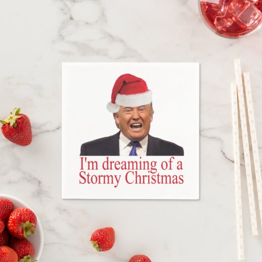 切り株、嵐のクリスマスを夢見て スタンダードカクテルナプキン (インサイチュ)