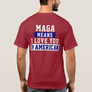 切り株「沼を抜け」 TシャツMAGA Tシャツ
