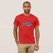 切り株(TRUMP)魚旗 Tシャツ (正面フル)
