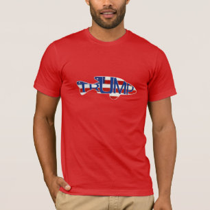 切り株(TRUMP)魚旗 Tシャツ