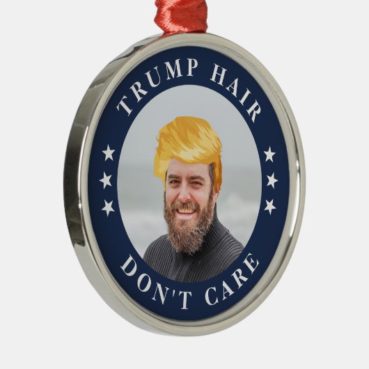 切り毛やめて気に |写真おもしろい メタルオーナメント (右)