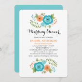 切り立った夏の花 |ウェディングシャワー 招待状 (正面/裏面)