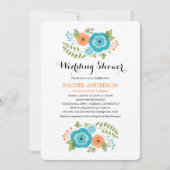切り立った夏の花 |ウェディングシャワー 招待状 (正面)