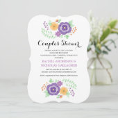 切り立った夏の花 |カップルのシャワー 招待状 (スタンド正面)